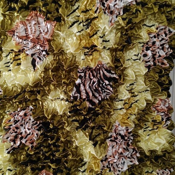 Short sleeve popcorn bubble stretch  top One Size - Picture 2 of 3